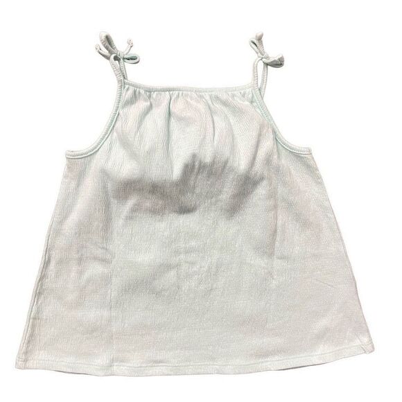 Jumping Beans Toddler Girl’s Aqua Blue Tie Shoulder Tank Top 5T - Picture 7 of 8